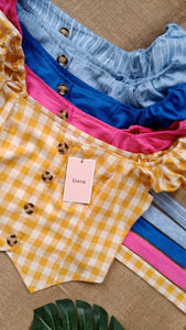 Blusa crop top