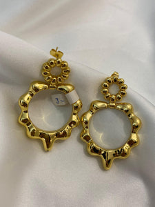 Aretes doble caida gota