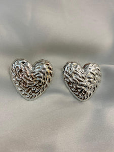 Maxi aretes corazones