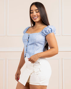 Blusa crop top